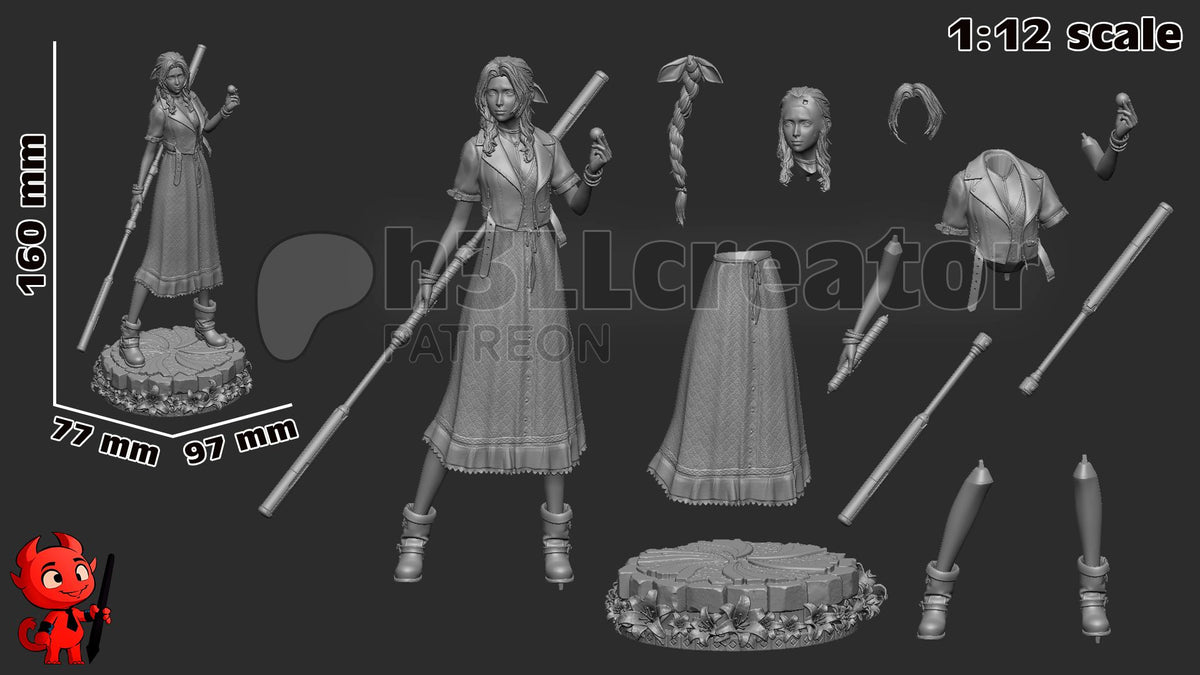 Aerith - Highly Detailed Statue - Fanart