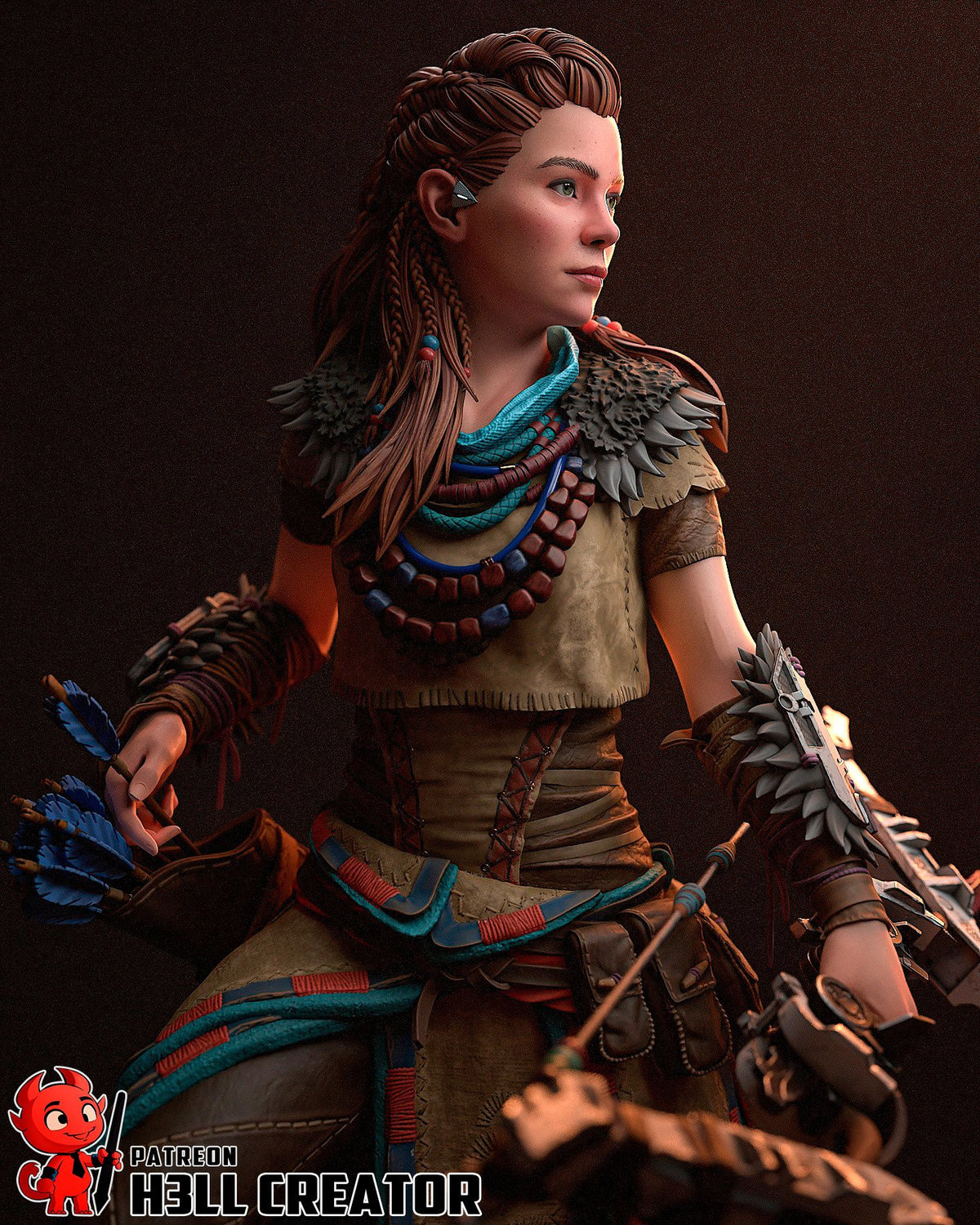 Aloy - Highly Detailed Statue - Fanart