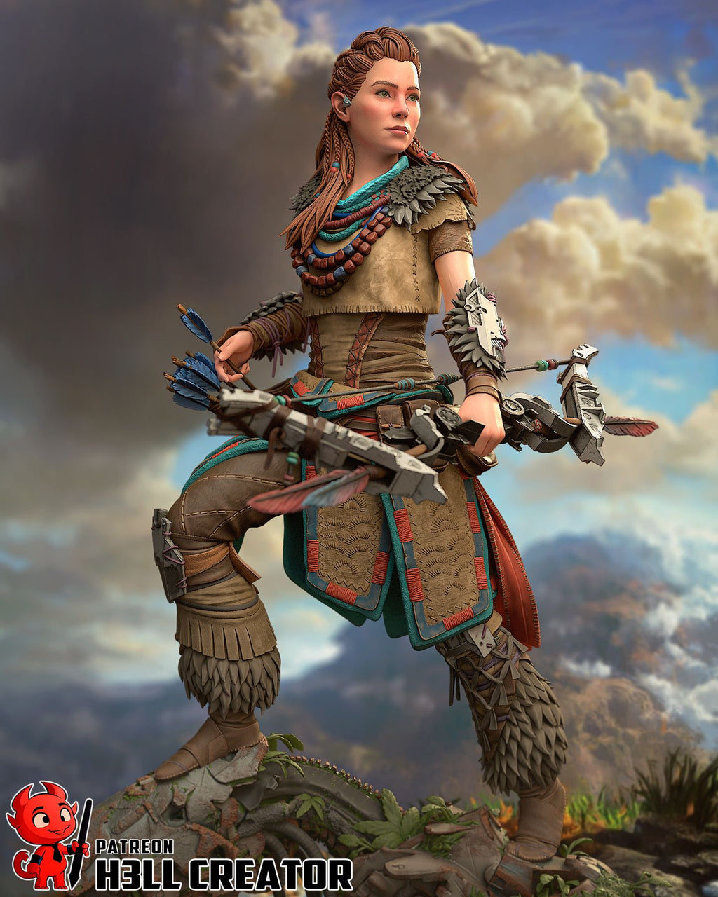 Aloy - Highly Detailed Statue - Fanart