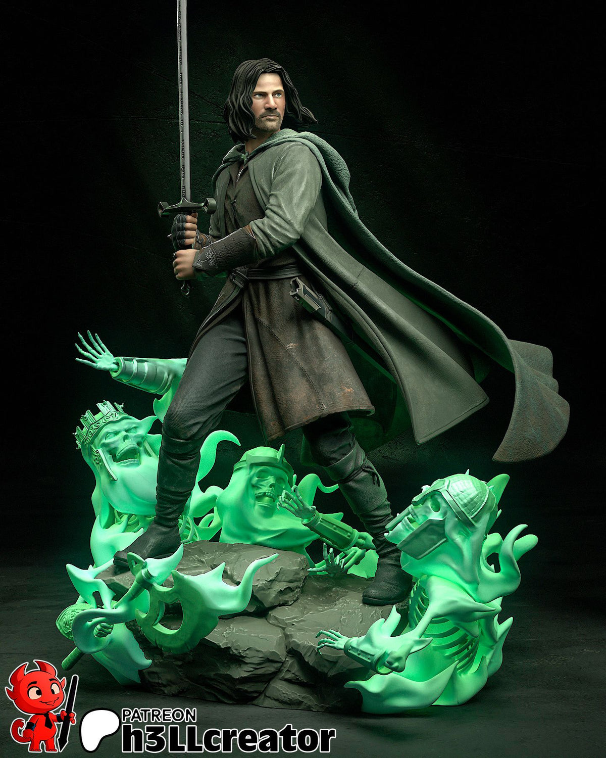 Aragorn - Highly Detailed Statue - Fanart