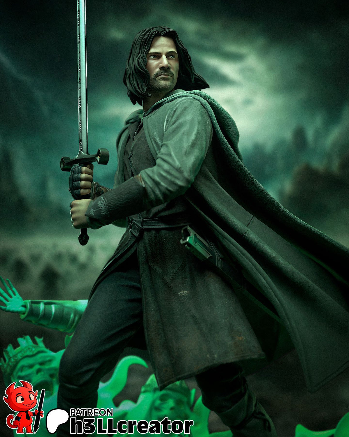 Aragorn - Highly Detailed Statue - Fanart