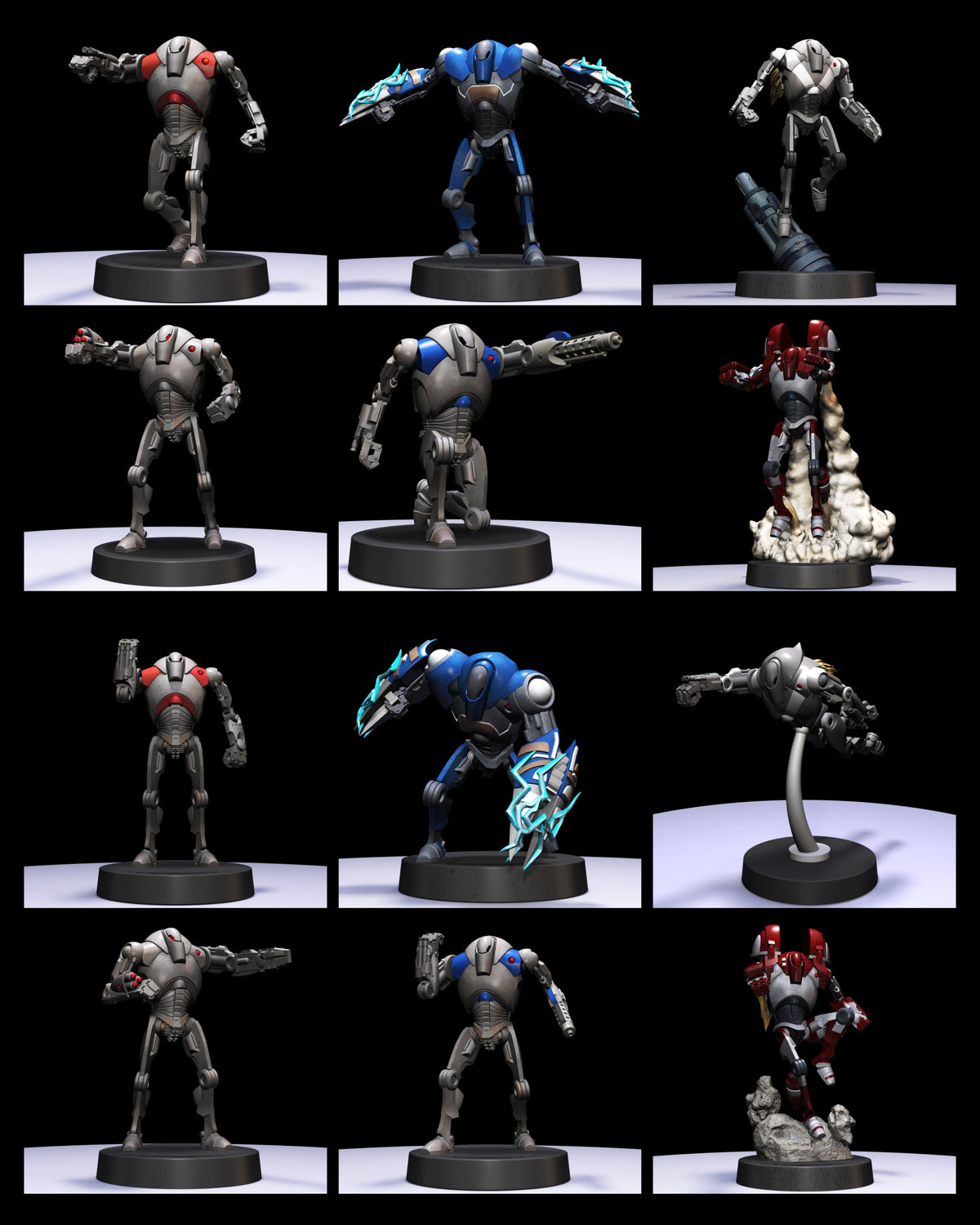 Legion Scale B2 Battle Droids Pack - Miniature