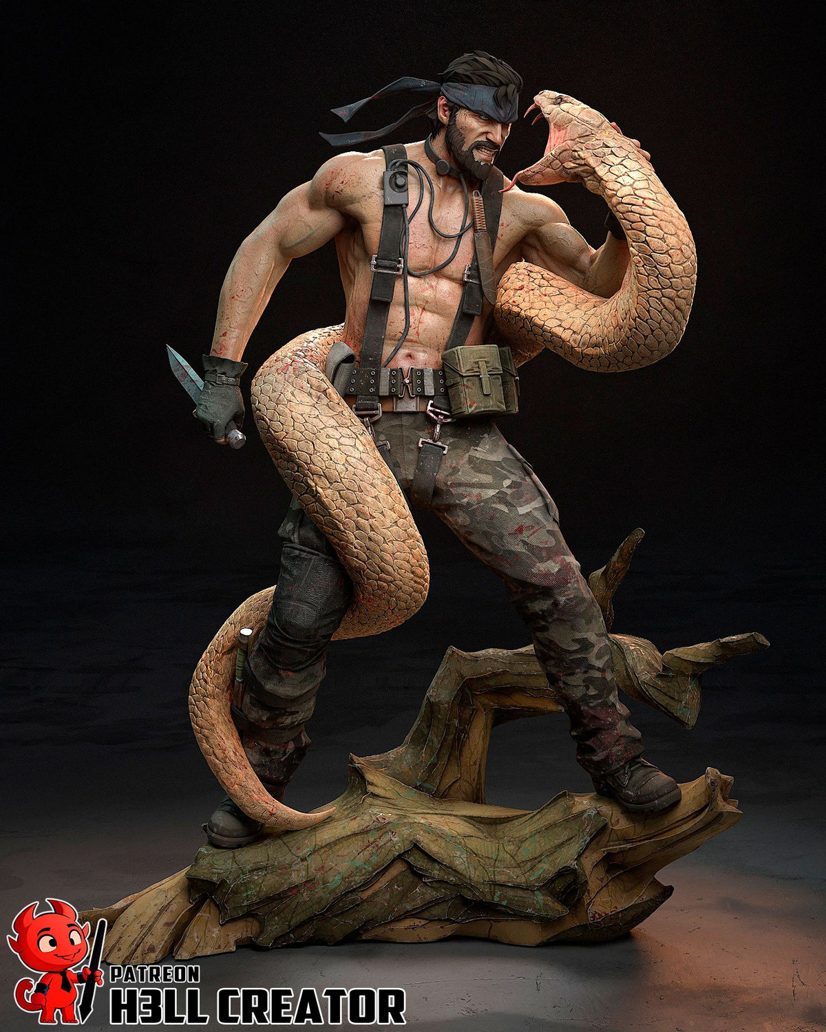 Big Boss - Highly Detailed Statue - Fanart