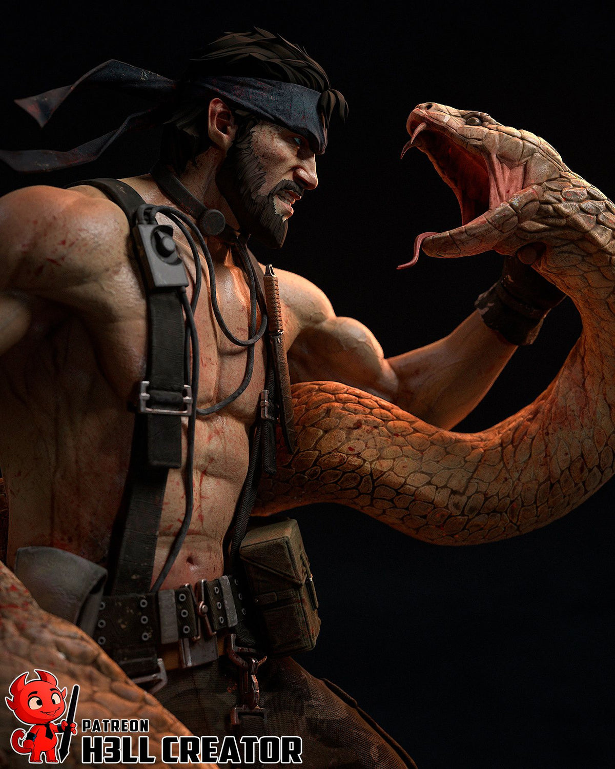Big Boss - Highly Detailed Statue - Fanart