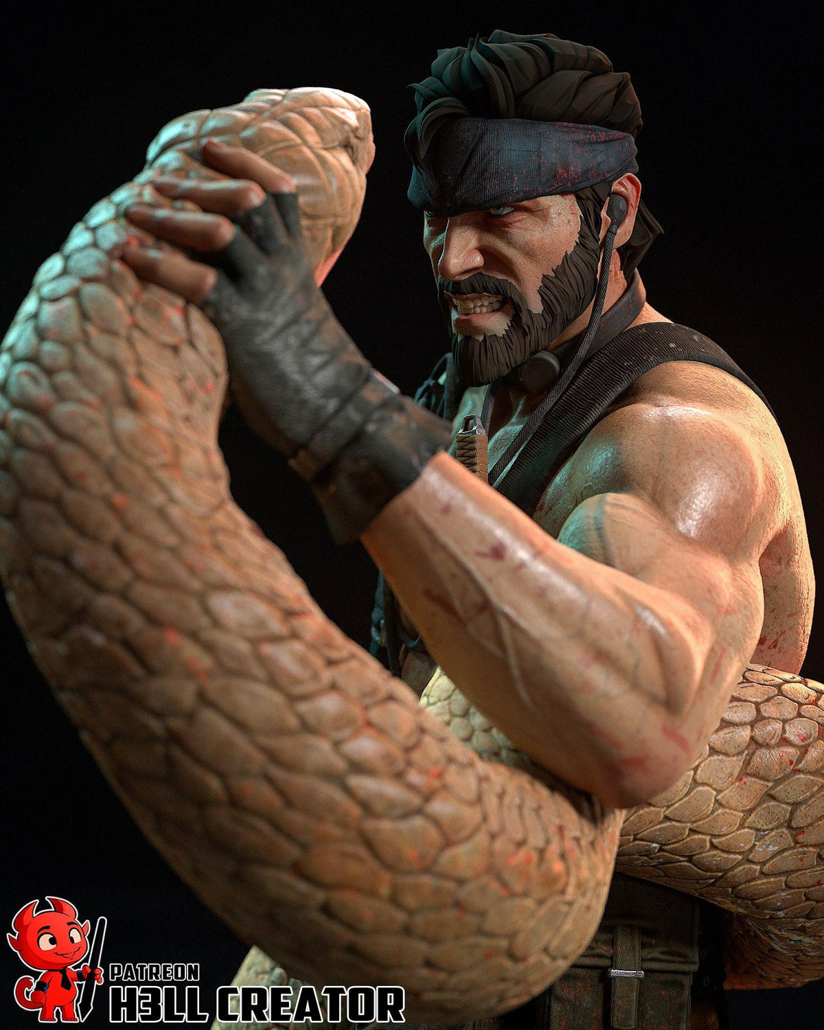 Big Boss - Highly Detailed Statue - Fanart