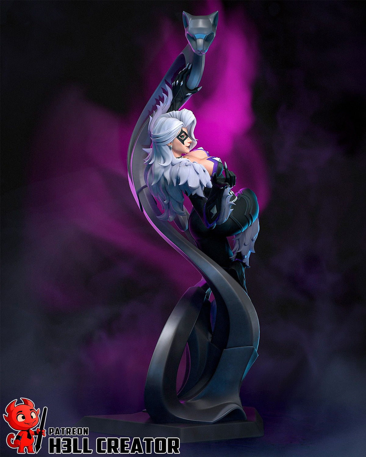 Black Cat - Highly Detailed Statue - Fanart
