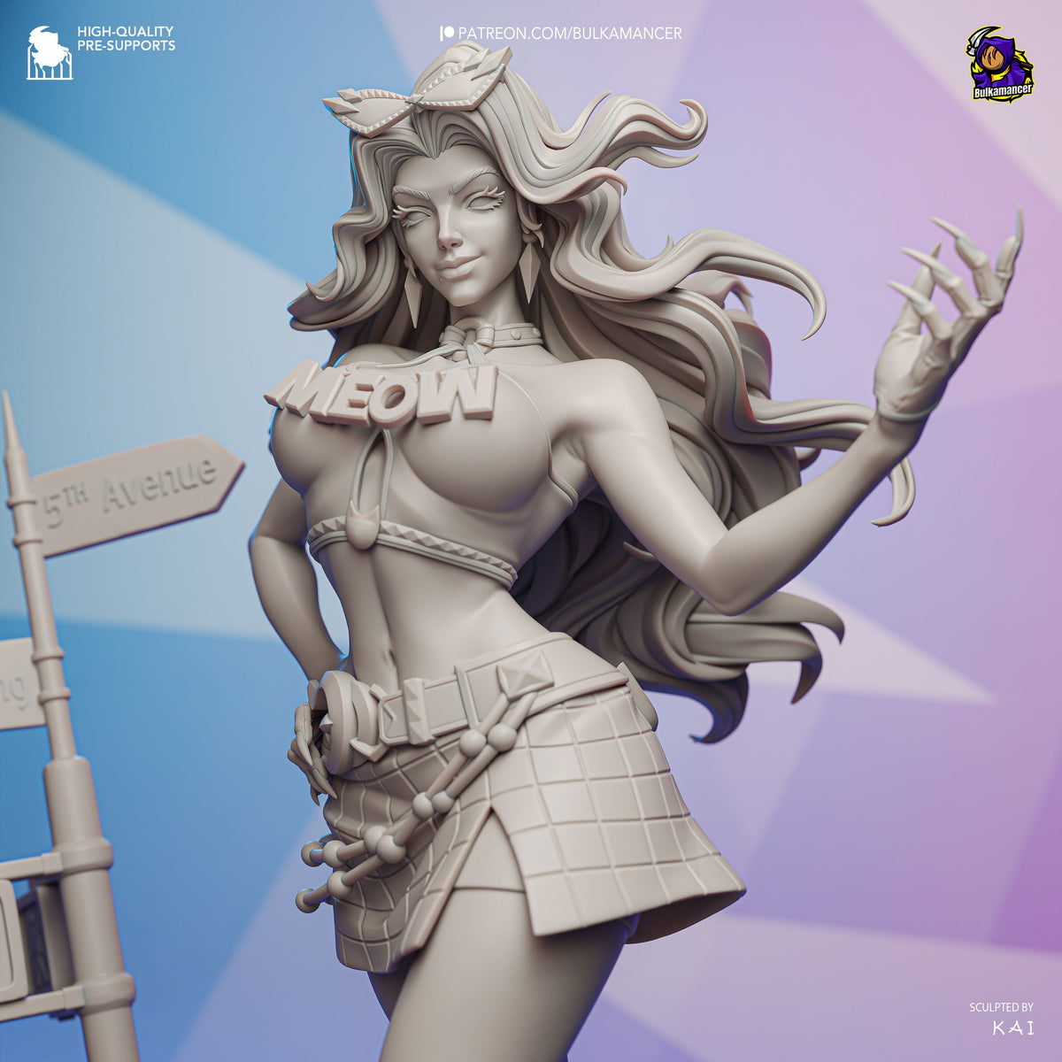 Black Cat - Highly Detailed Statue - Fanart