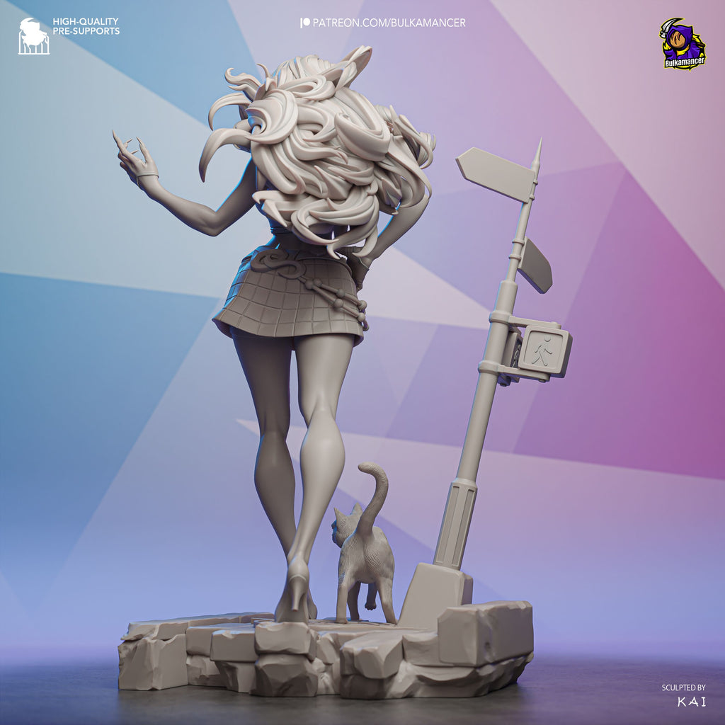 Black Cat - Highly Detailed Statue - Fanart