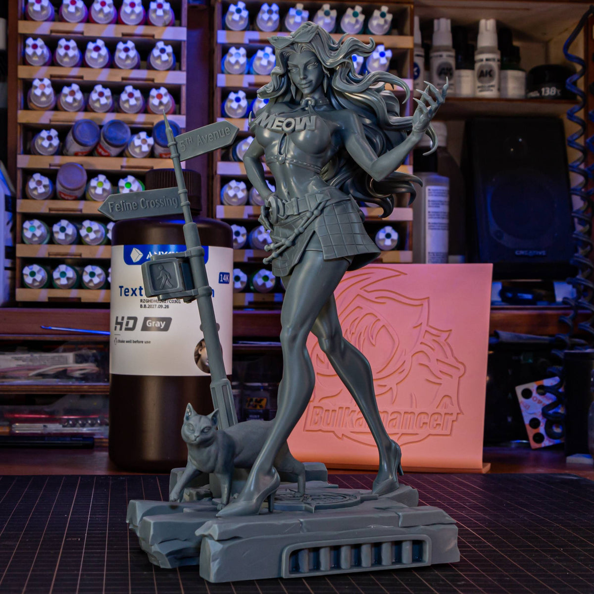 Black Cat - Highly Detailed Statue - Fanart