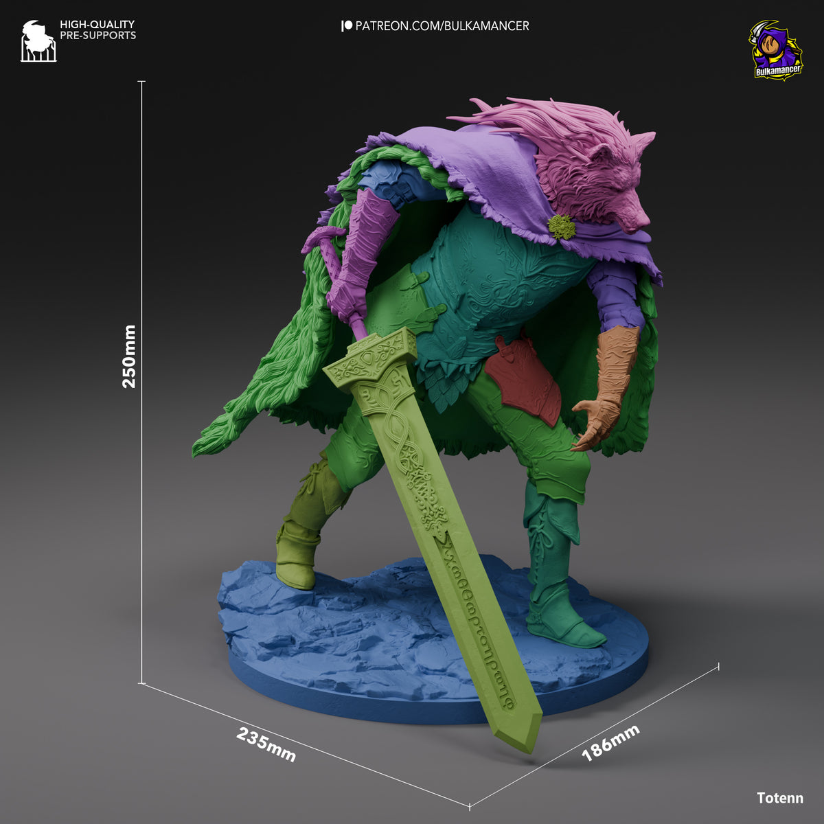 Blaidd - Highly Detailed Statue - Fanart