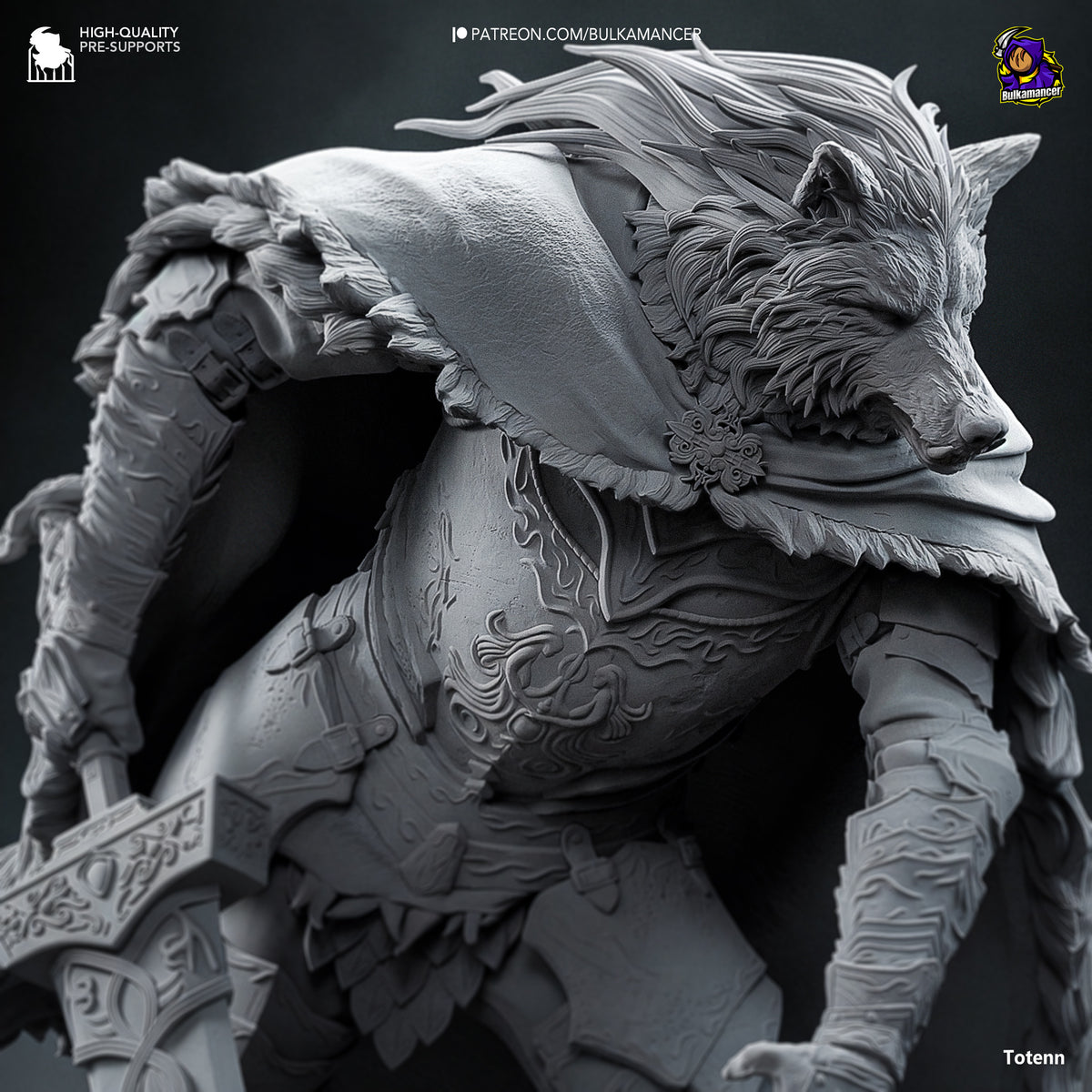 Blaidd - Highly Detailed Statue - Fanart