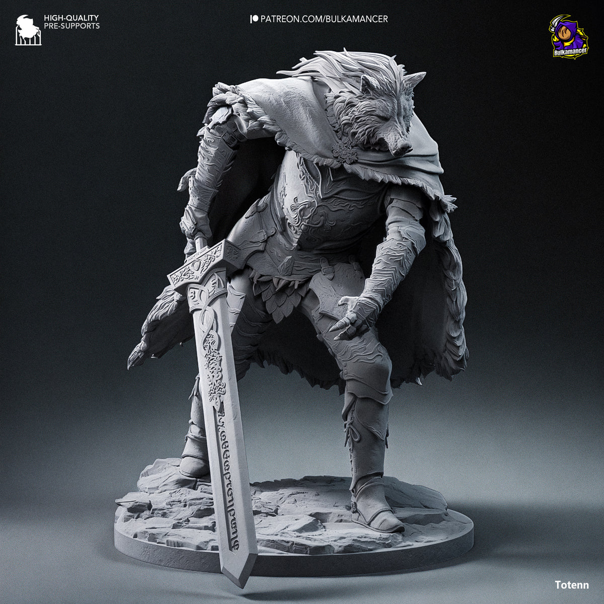Blaidd - Highly Detailed Statue - Fanart