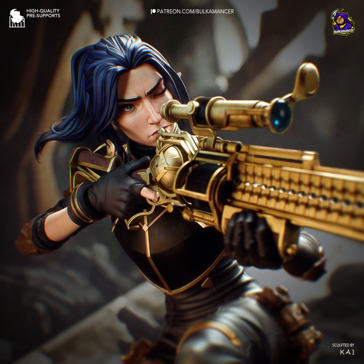 Caitlyn - Highly Detailed Statue - Fanart