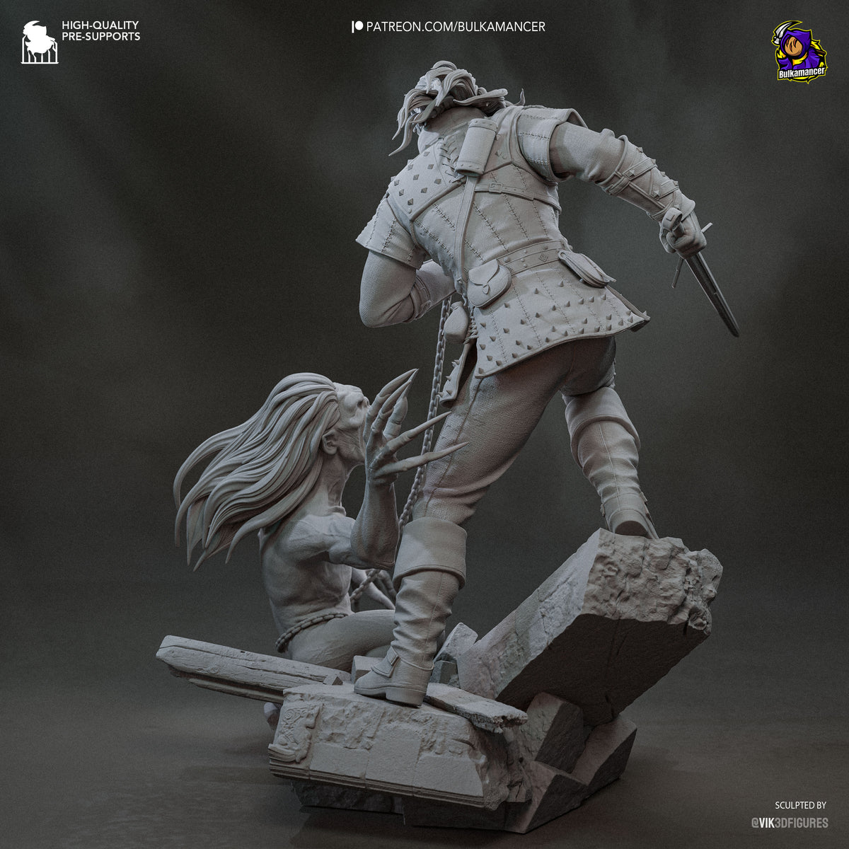 Geralt - Highly Detailed Statue - Fanart