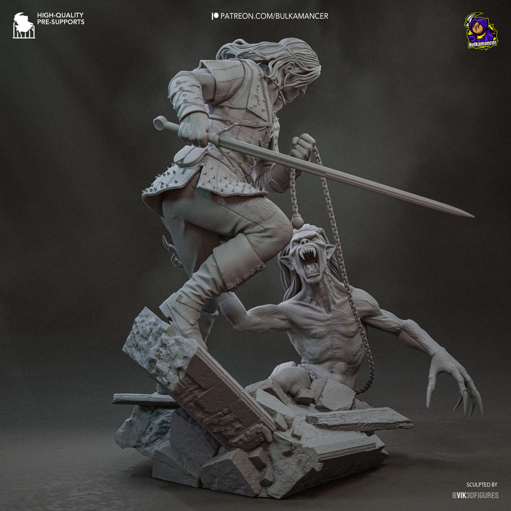 Geralt - Highly Detailed Statue - Fanart