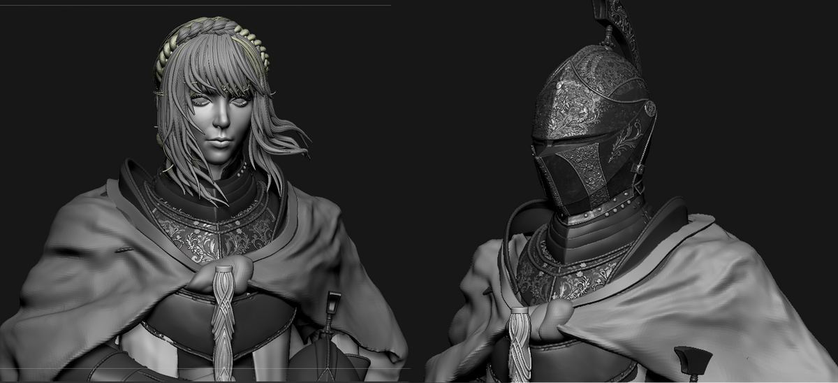Leda - Highly Detailed Statue - Fanart