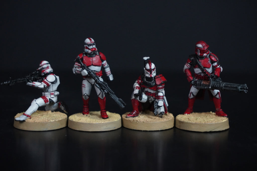 Clone Trooper Army Pack with ship - Miniature