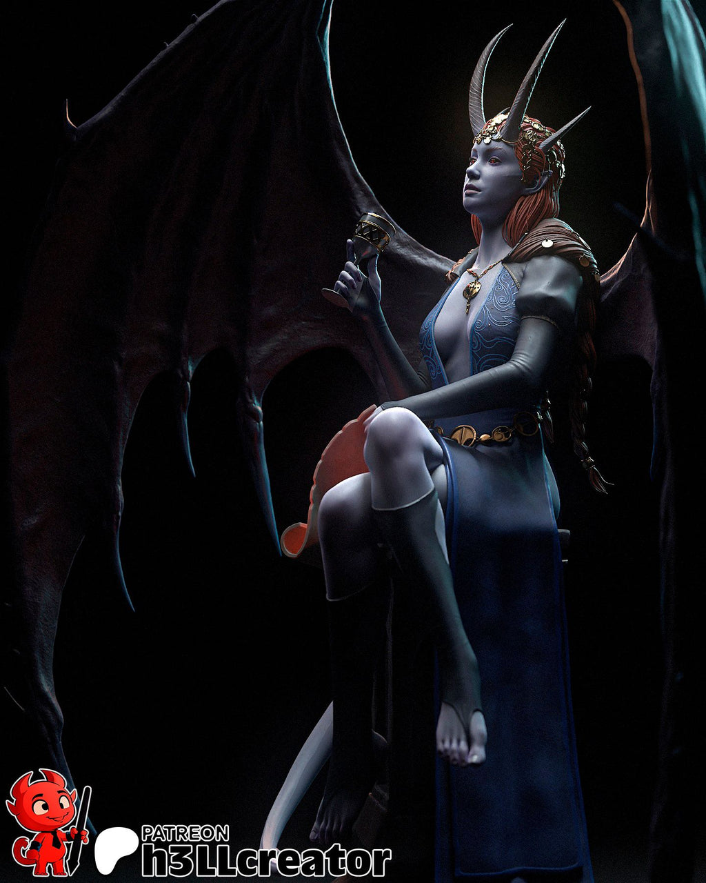 Mizora - Highly Detailed Statue - Fanart