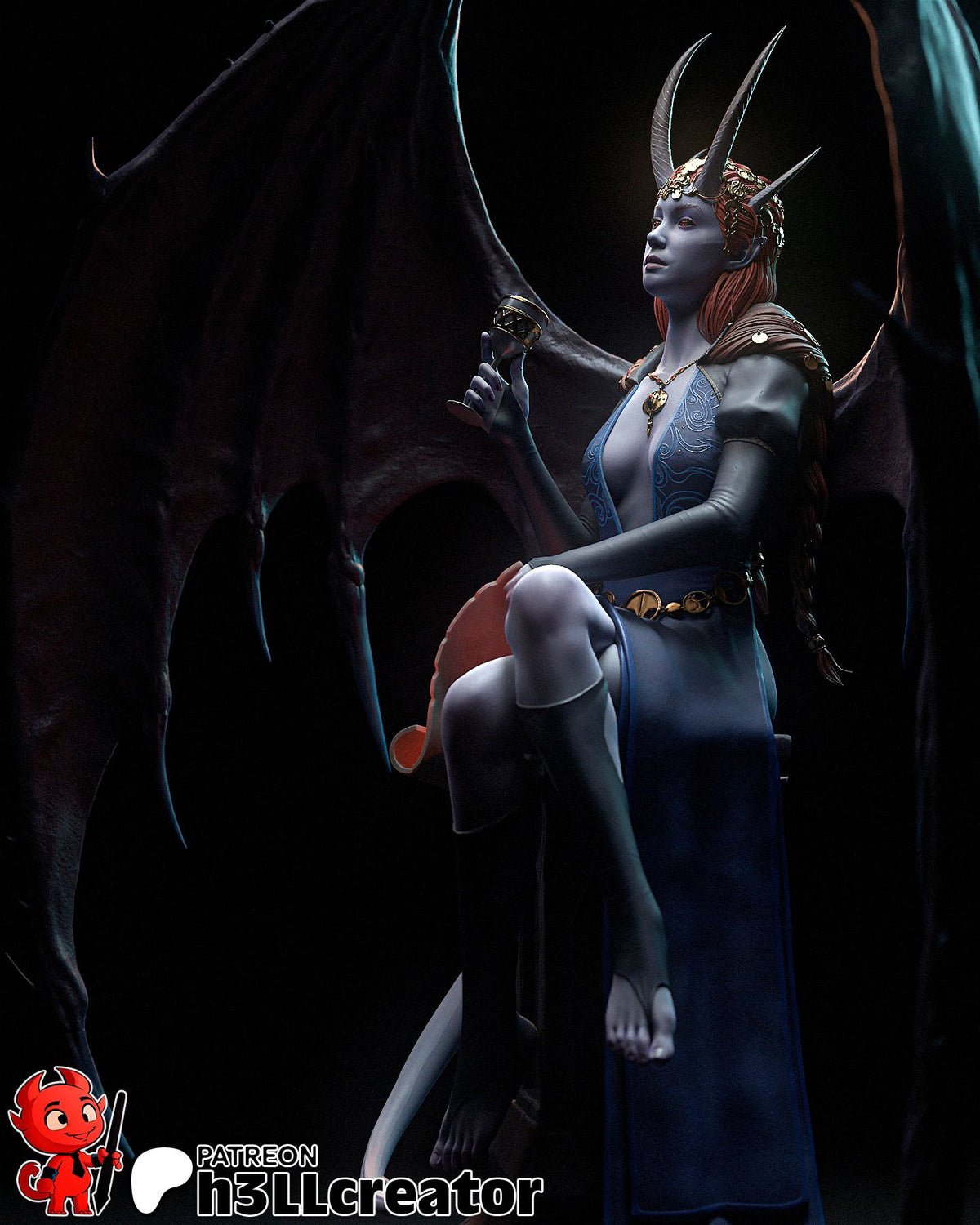 Mizora - Highly Detailed Statue - Fanart
