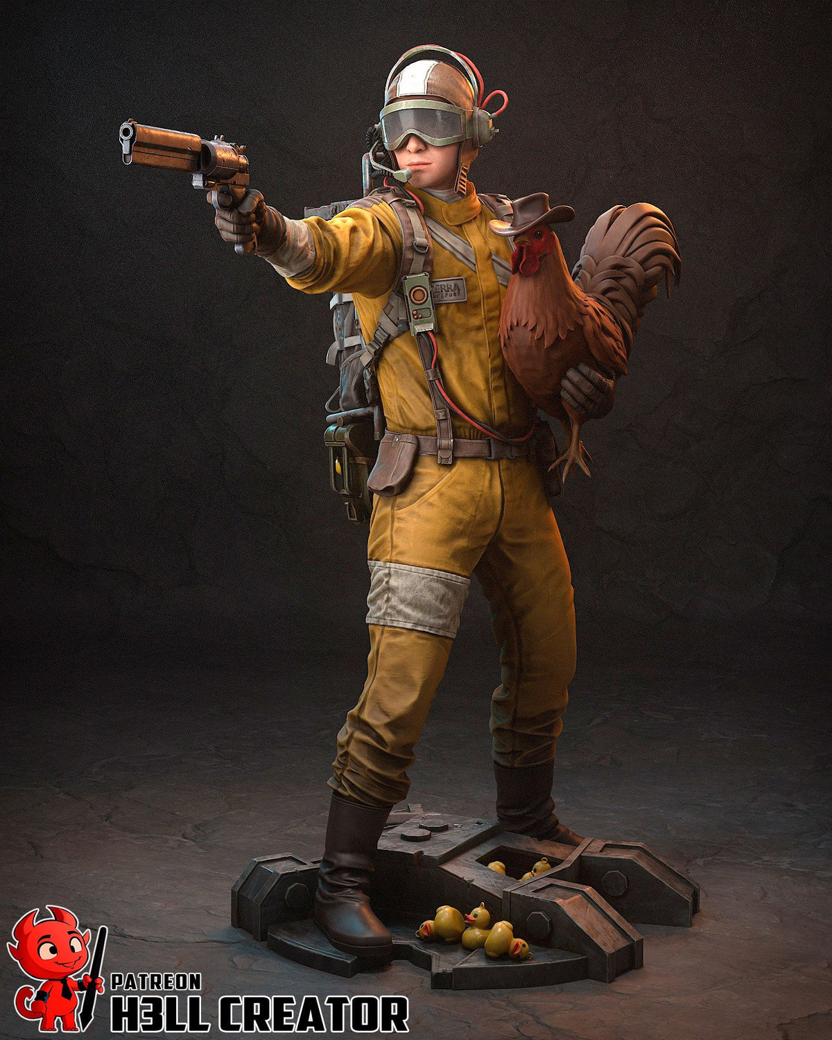 Raider - Highly Detailed Statue - Fanart