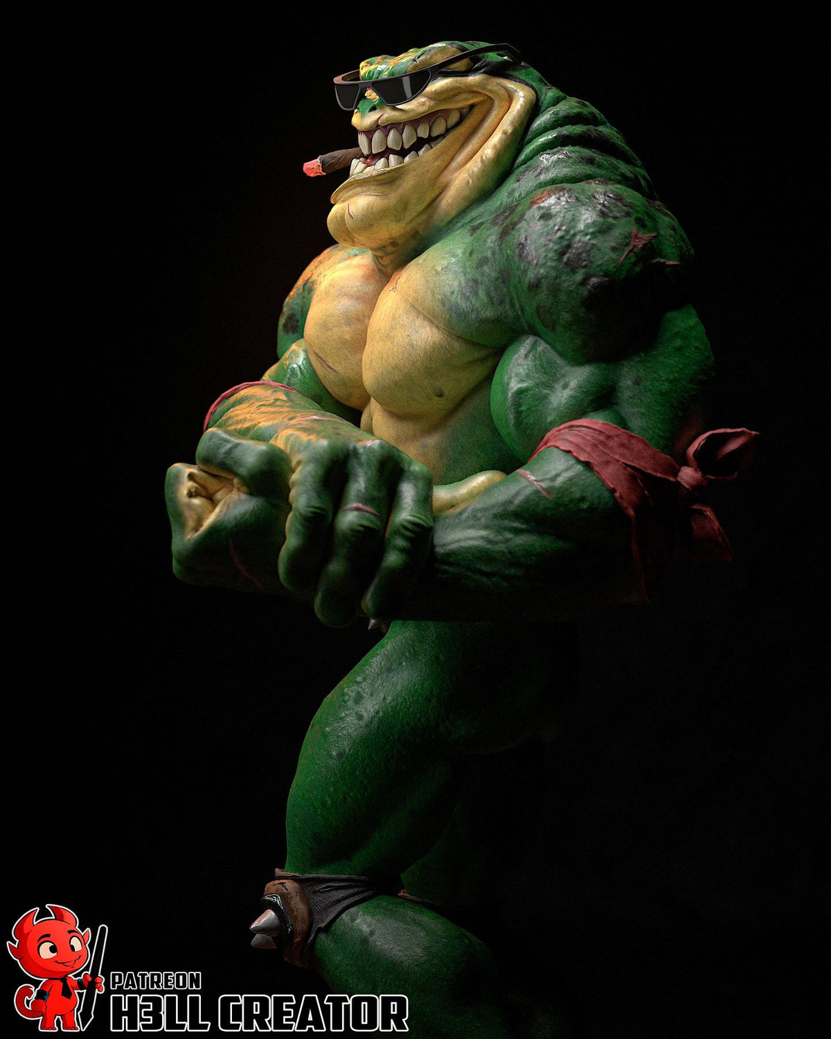 Rash - Highly Detailed Statue - Fanart