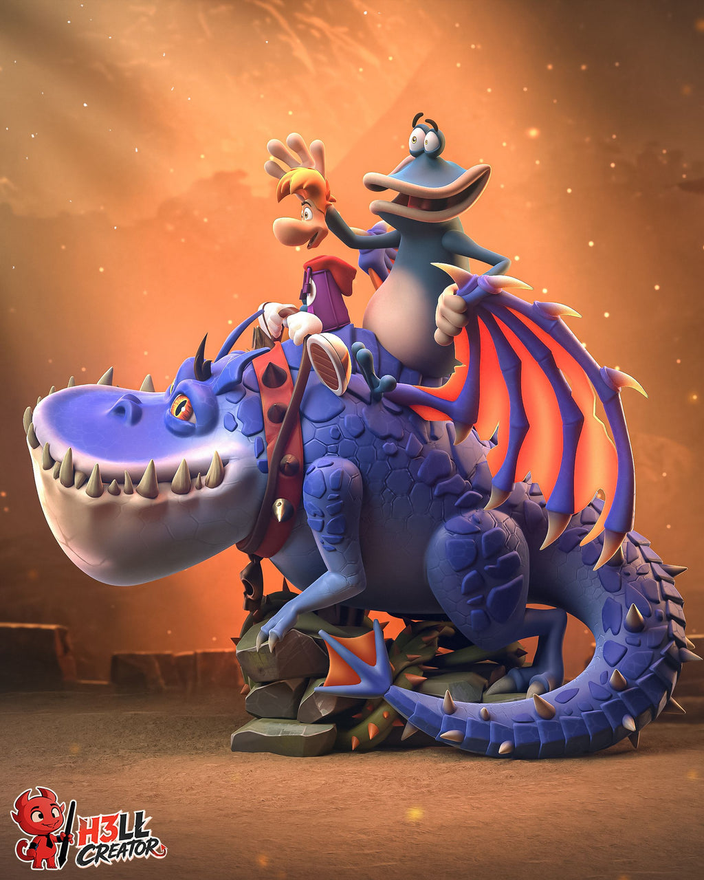 Rayman - Highly Detailed Statue - Fanart