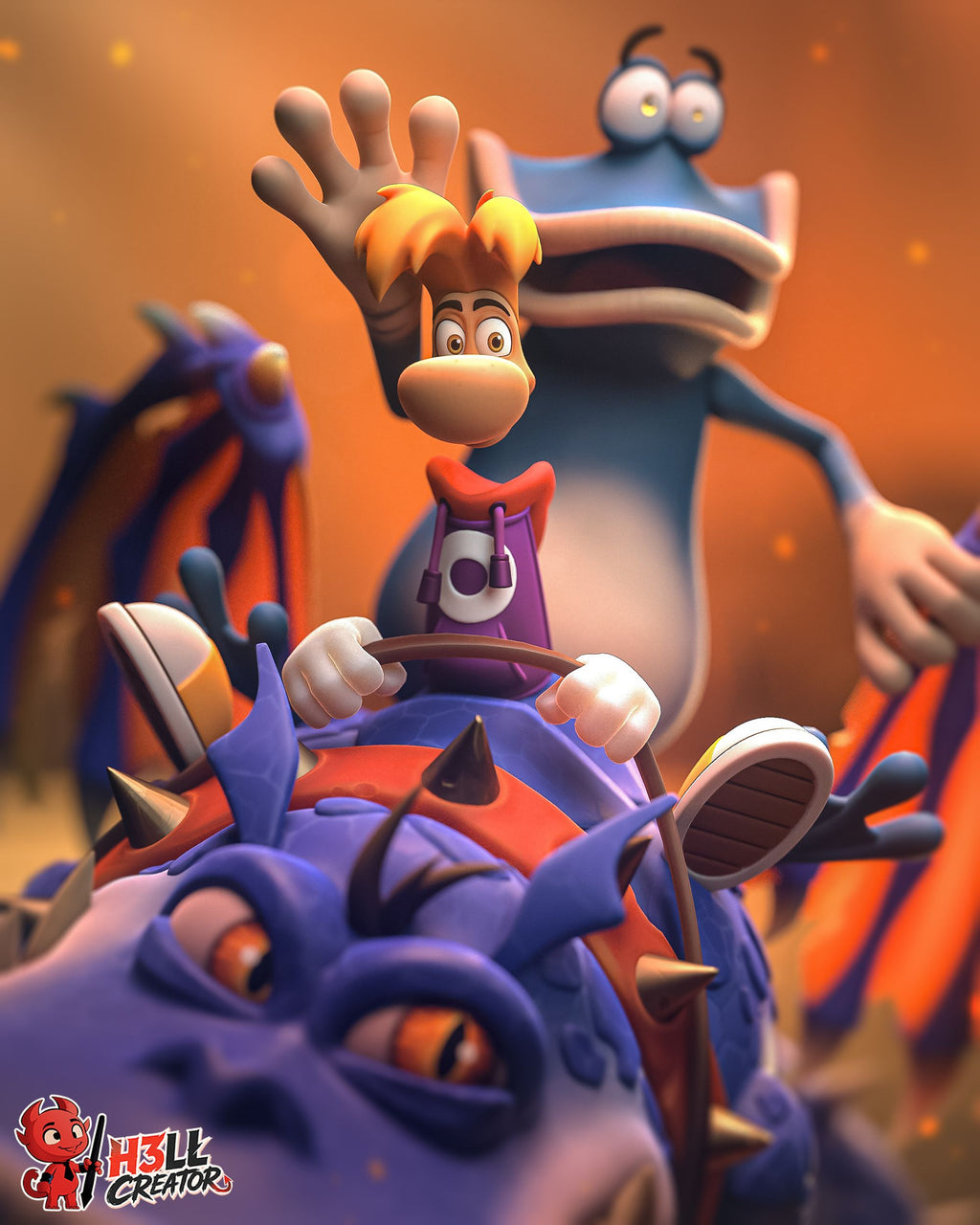 Rayman - Highly Detailed Statue - Fanart