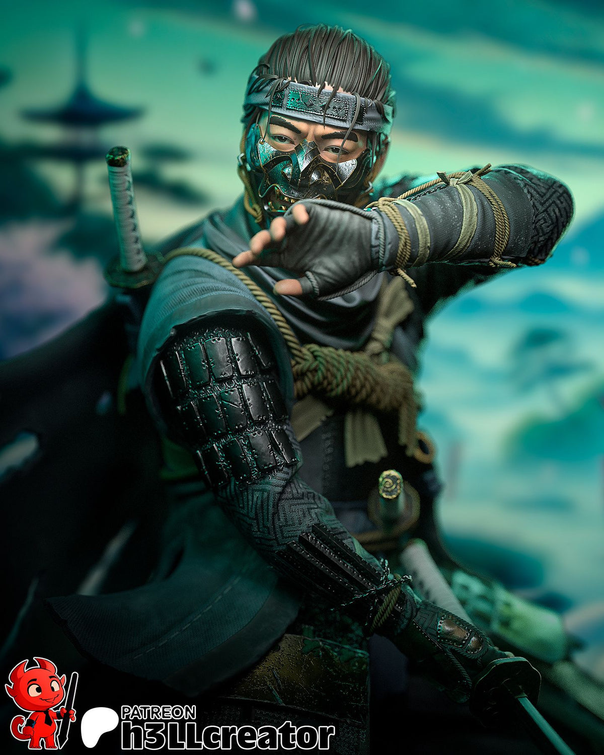 Jin Sakai - Highly Detailed Statue - Fanart