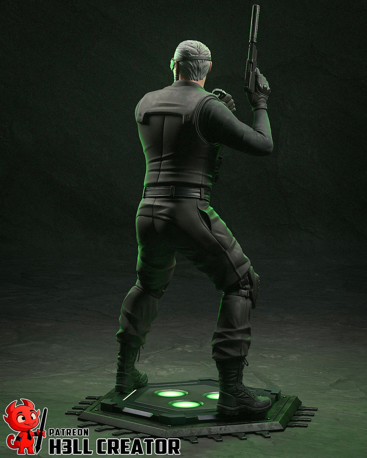Old man Sam Fisher - Highly Detailed Statue - Fanart