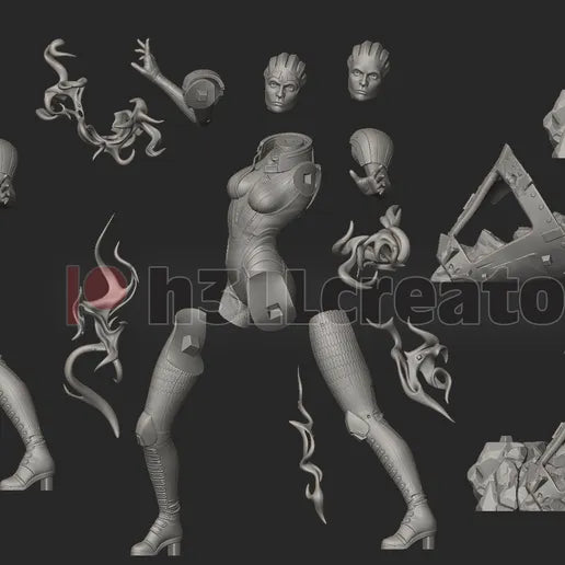 Samara - Highly Detailed Statue - Fanart