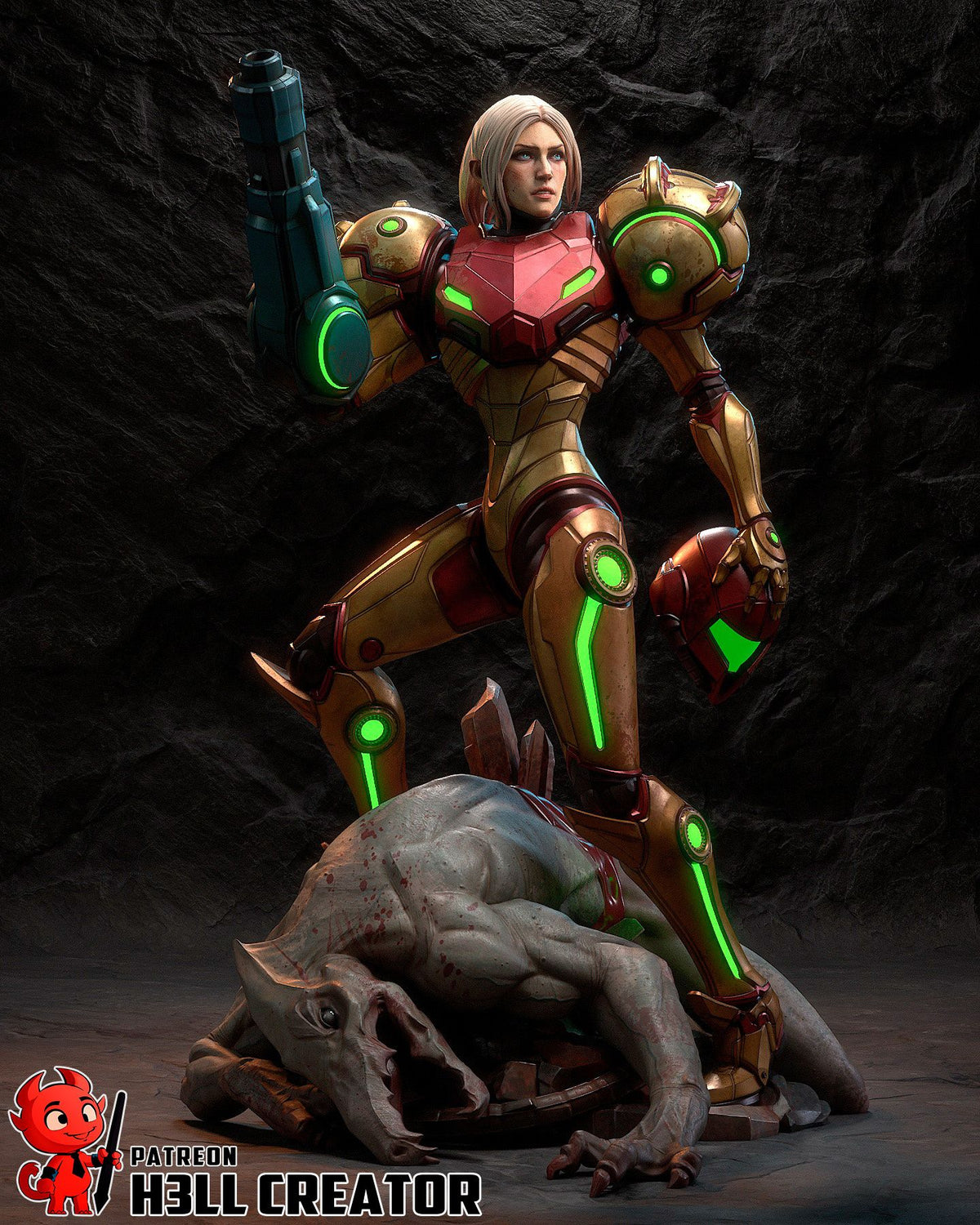 Samus - Highly Detailed Statue - Fanart