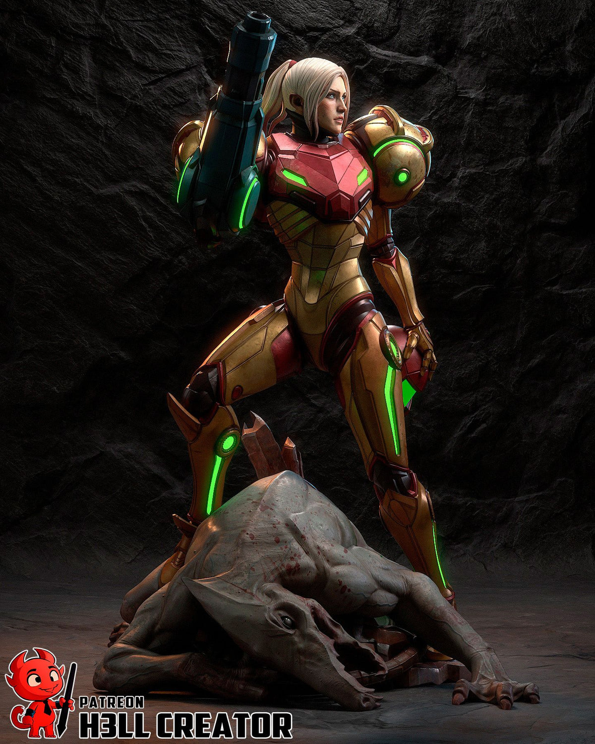 Samus - Highly Detailed Statue - Fanart