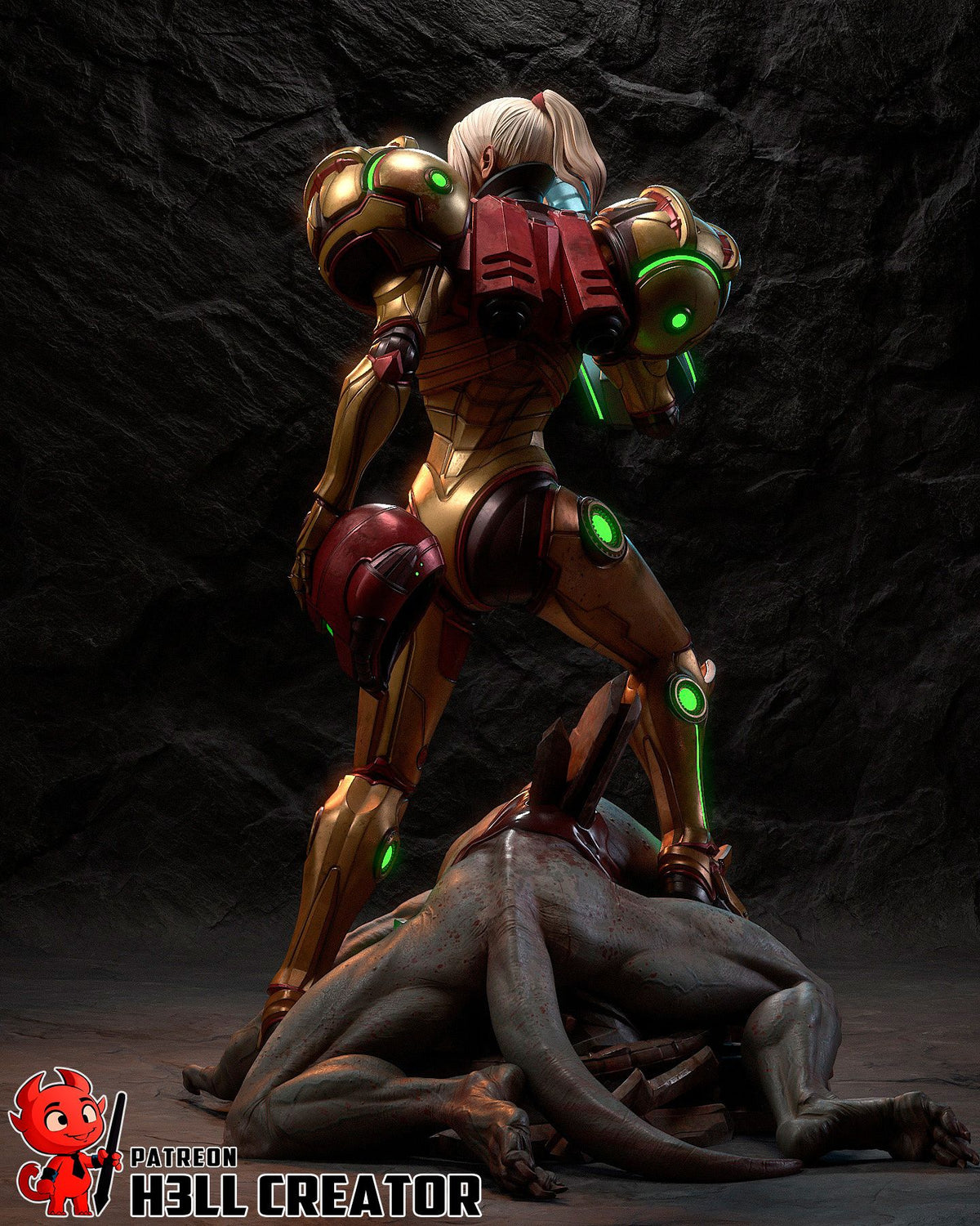 Samus - Highly Detailed Statue - Fanart