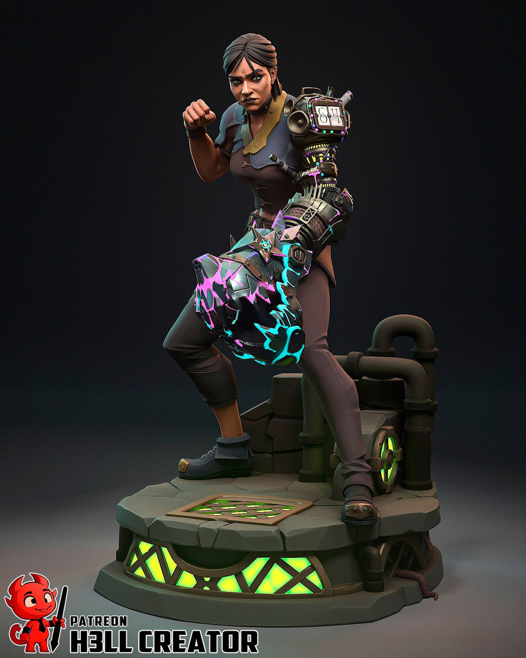 Sevika - Highly Detailed Statue - Fanart