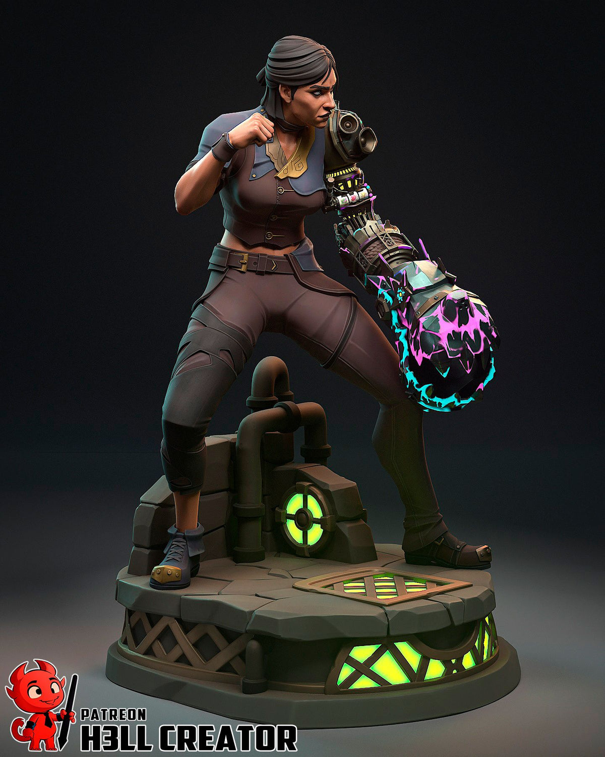 Sevika - Highly Detailed Statue - Fanart
