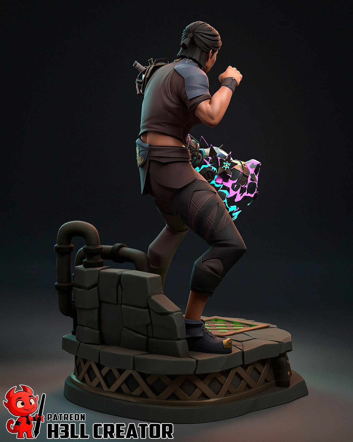 Sevika - Highly Detailed Statue - Fanart