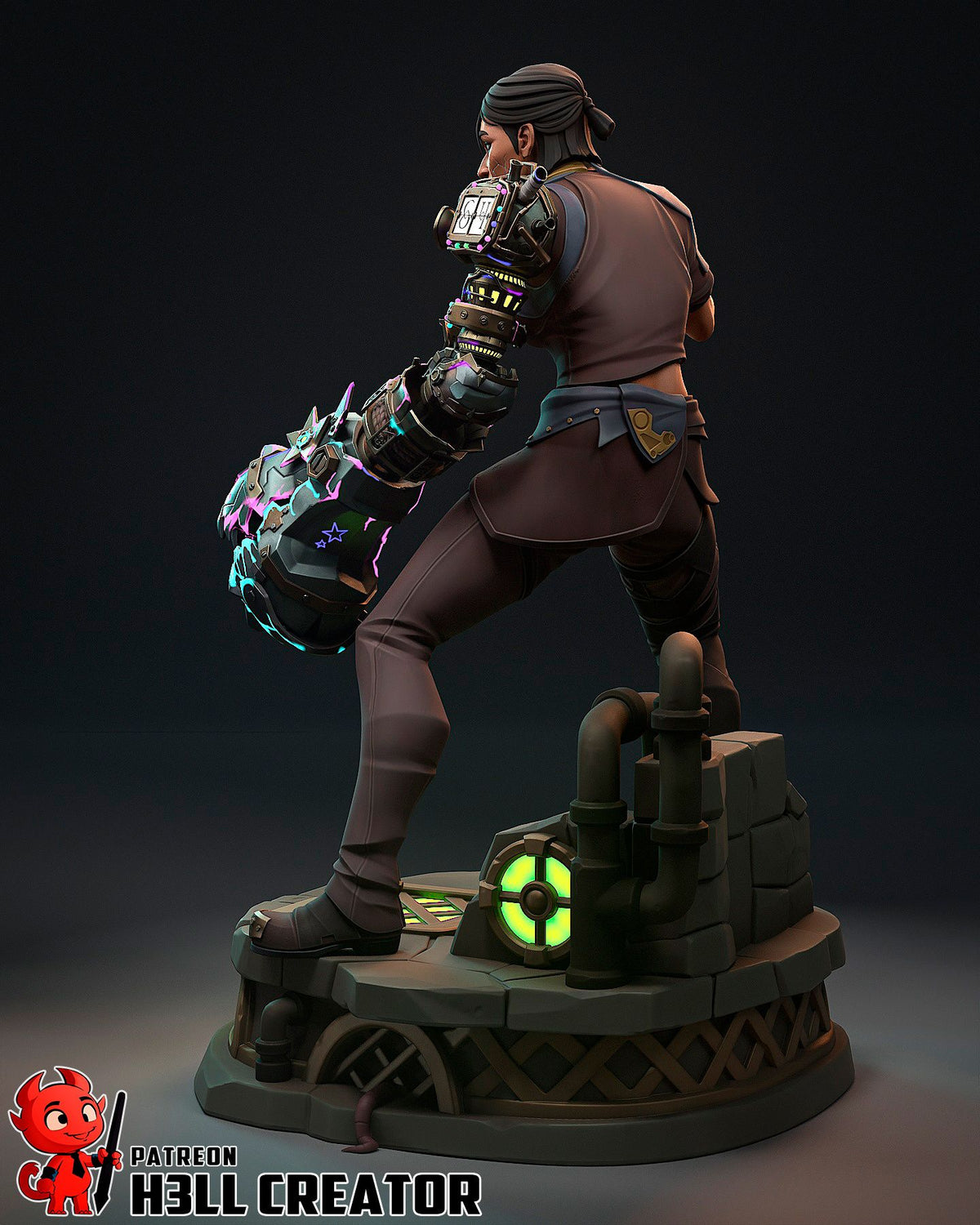 Sevika - Highly Detailed Statue - Fanart