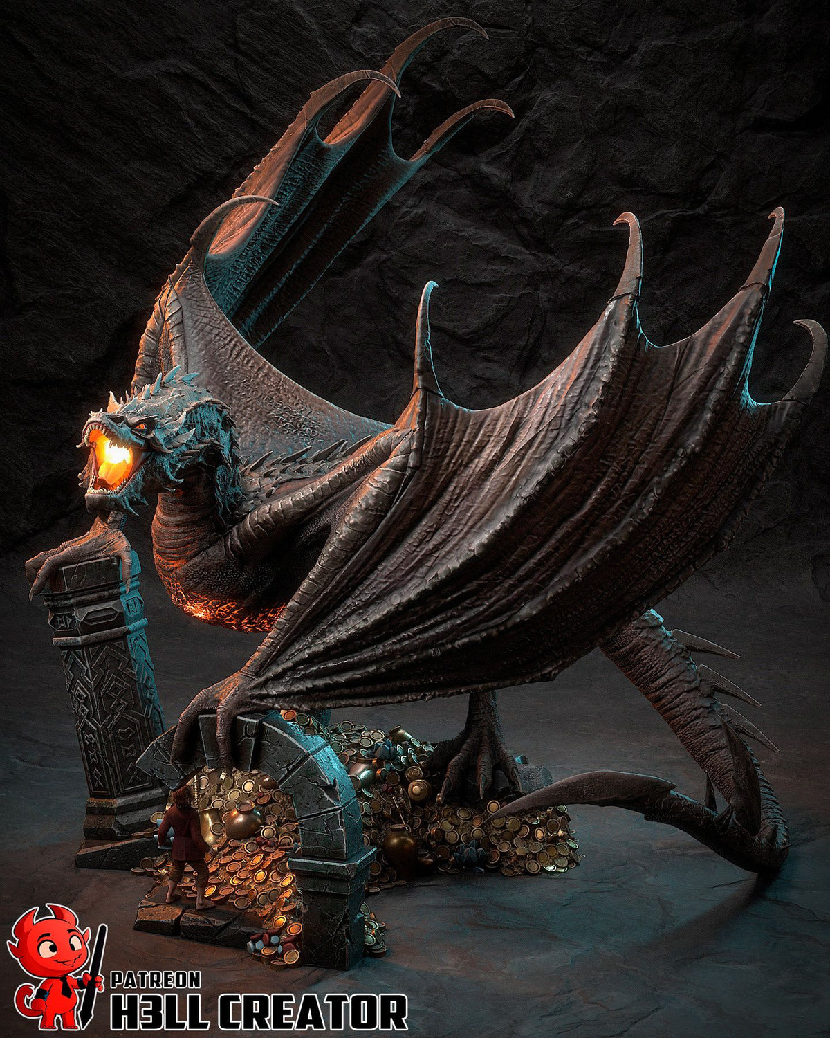 Smaug - Highly Detailed Statue - Fanart