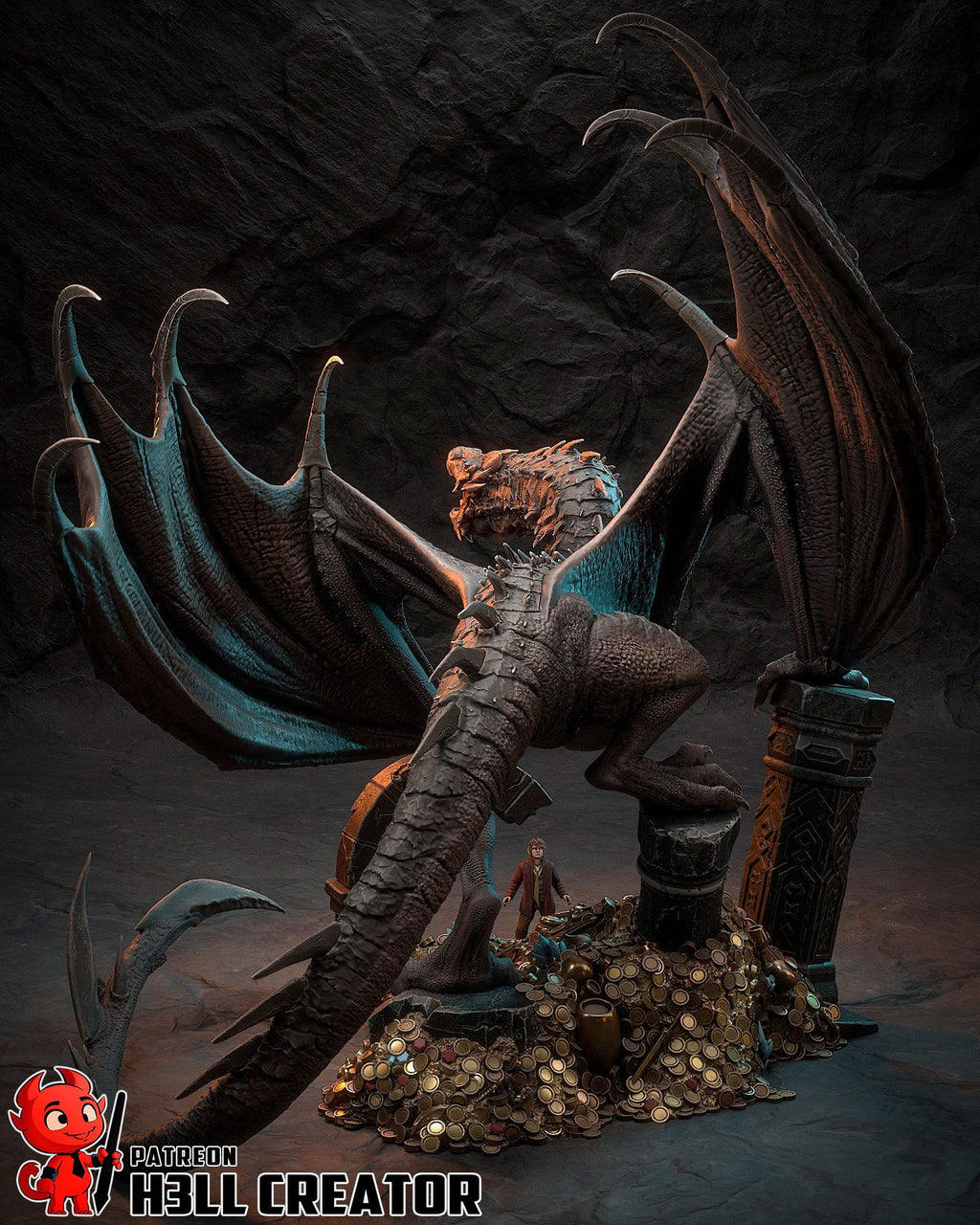 Smaug - Highly Detailed Statue - Fanart