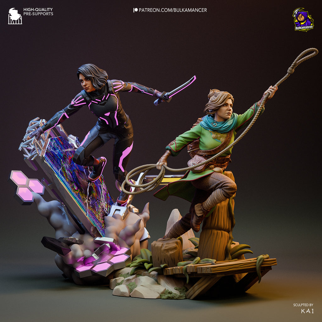 Split Fiction Diorama - Highly Detailed Statue - Fanart