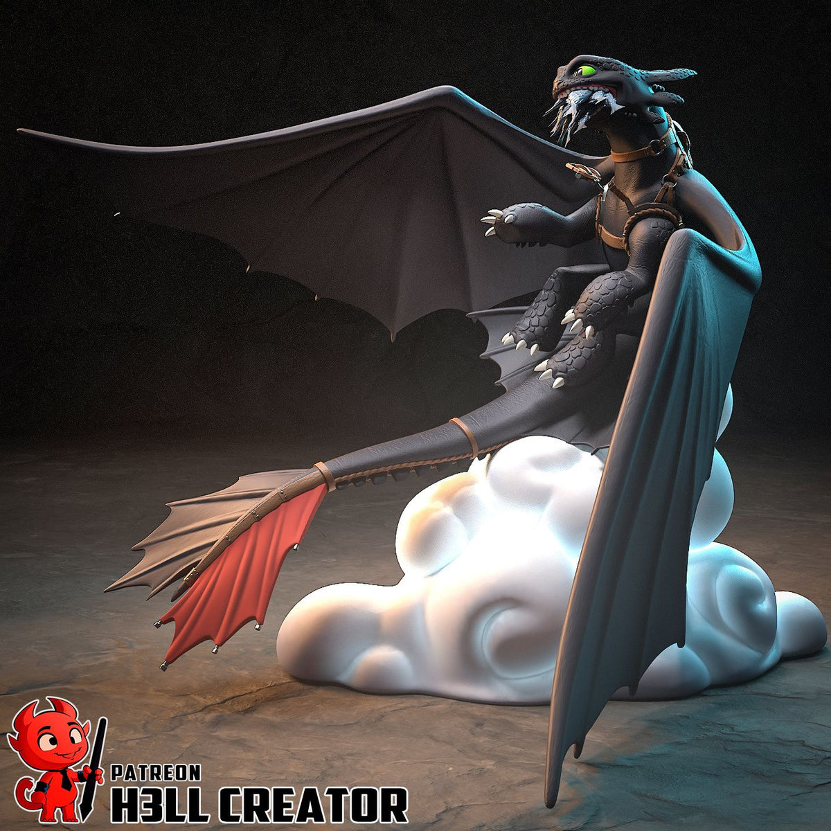 Toothless - Highly Detailed Statue - Fanart
