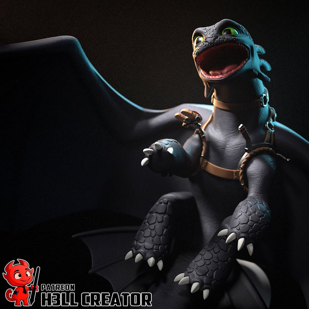 Toothless - Highly Detailed Statue - Fanart