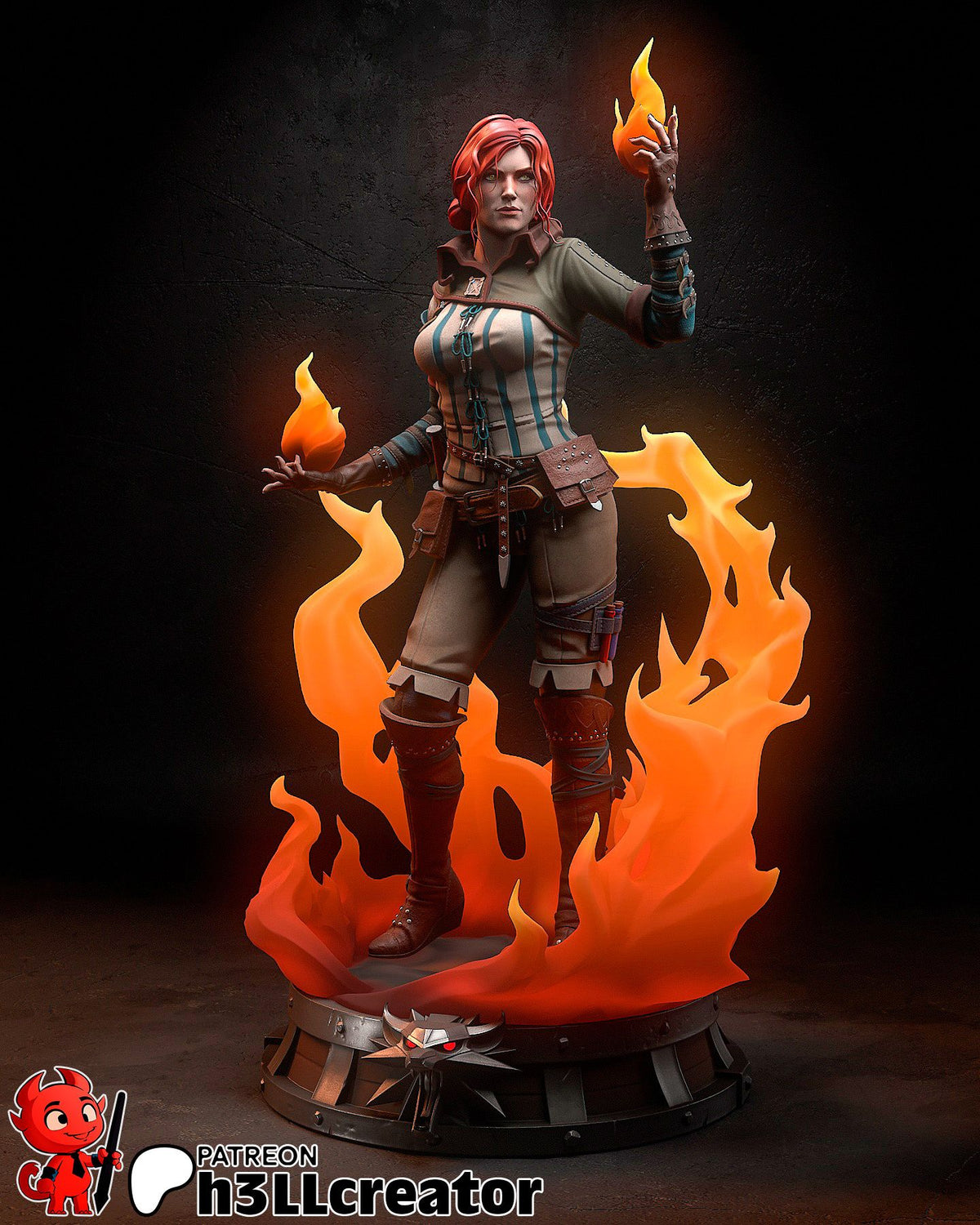 Triss Merigold - Highly Detailed Statue - Fanart