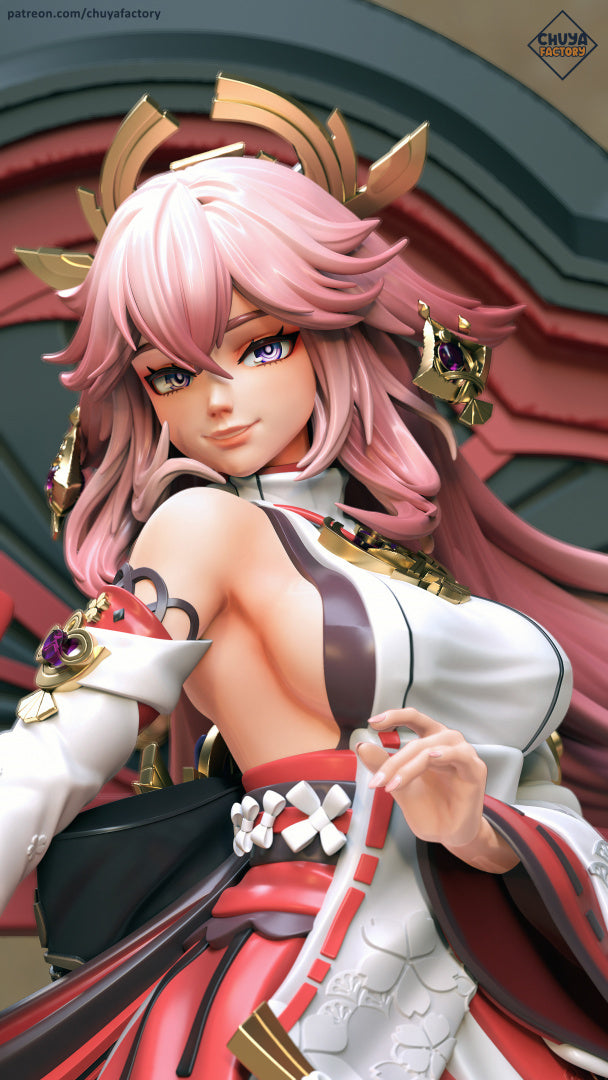 Yae Miko - Highly Detailed Statue - Fanart